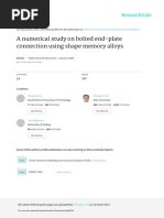 A Numerical Study On Bolted End-Plate Connection Using Shape Memory Alloys PDF