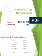 Ecommerce App Development: Bscs &bsit 7