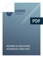 Resultados Academicos UNAH 2016 INFORME - Corregido 2