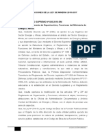 Modificaciones de La Ley de Mineria 2010-2017