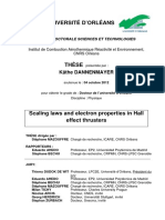 Scaling Laws and Electron Properties in Hall Effect Thrusters