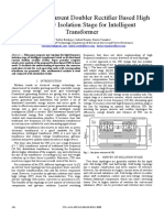 Analysis of Current Doubler Rectifier Based High Frequency Isolation Stage For Intelligent Transformer