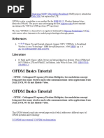 OFDM Basics Tutorial: References