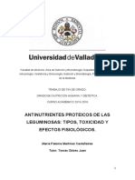 Antinutrientes Proteicos de Las Leguminosas Tipos, Toxicidad y Efectos Fisiológicos.