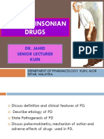 Antiparkinsonian Drugs: Dr. Jahid Senior Lecturer Kuin