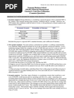 Nanyang Business School AB1201 Financial Management Tutorial 9: Cash Flow Estimation (Common Questions)