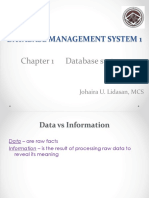 DBMS Chapter 1