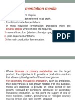 Fermentation Media: Several Stages 1-2 - 3