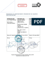 Mantenimiento Preventivo Equipos Criticos