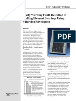 Early Warning Fault Detection in Rolling Element Bearings Using Microlog Enveloping