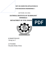 Runoff Simulation in A Dendritic Watershed