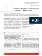 Trans Versus Abdominis Plane Block