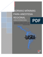 Normas Minimas para Anestesia Regional