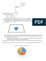 Grade 7 Maths Test Finals