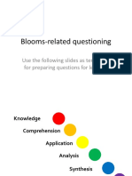 Blooms-Related Questioning: Use The Following Slides As Templates For Preparing Questions For Lessons