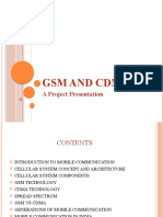 GSM and Cdma: A Project Presentation