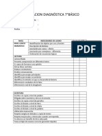 Lista de Cotejo 5°