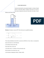 Fluid Mec. Problems