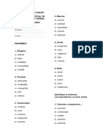 Examen de Razonamiento Verbal