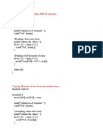 Array Programs