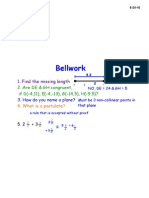 Bellwork: 1. Find The Missing Length