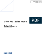 DVM Pro Design Software - DVM Pro SALES MODE Instructions PDF