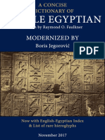 Modernized A Concise Dictionary of Middle Egyptian