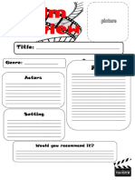 Film Review Worksheet Fun Activities Games Worksheet Templates Layouts W 94680