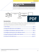 Confi Guring The WT-4 For FTP (Infrastructure Mode)