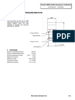 Visual Differential Pressure Indicator: Type FPC V 10 VM