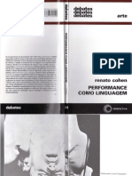 COHEN, Renato - Performance Como Linguagem PDF