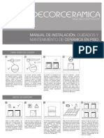 Manual de Instalación Cuidados y Mantenimiento de Cerámica en Piso