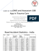 Prof Gita Krishnan Ramadurai Use of RADAMS and 108 Avasaram App in Trauma Care