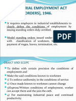 The Industrial Employment Act (STANDING ORDERS), 1946