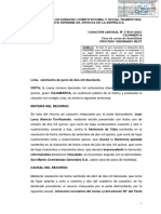 Casacion Laboral 17819 2015 Cajamarca Traslado Constituye Hostilidad Si Empleador No Acredita Necesidad SOBRE ACTOS de HOSTILIDAD