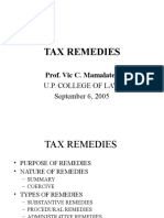 Tax Remedies Principles and Cases