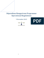 LFZE - Stipendium Hungaricum Scholarship Operational Regulations