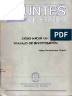 Cómo Hacer Un Trabajo de Investigación - Felipe Portocarrero Suárez