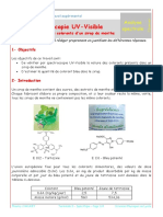 TP - Spectroscopie UV-Visible