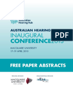 Australian Hearing Hub Free Paper Abstracts