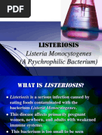 Listeria Monocytogenes (A Psychrophilic Bacterium) : Listeriosis