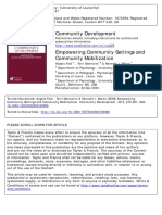 Community Development: To Cite This Article: Angela Fedi, Terri Mannarini & Kenneth I. Maton (2009) Empowering