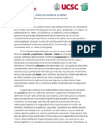 Cómo Se Conforma Un Texto. Estructuras Oracional y Textual.