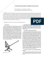 Design and Analysis With Finite Element Method of Jib Crane