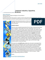 Proximity Sensors Compared: Inductive, Capacitive, Photoelectric, and Ultrasonic