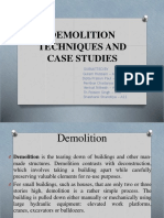 Demolition Techniques and Case Studies