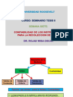 Confiabilidad Seminario Tesis II SEMANA SIETE