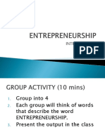 Entrepreneurship Lecture