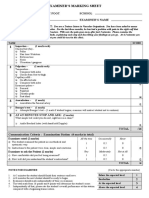 Examiner'S Marking Sheet: Station No. 1 - Ischaemic Foot School Student'S Name Examiner'S Name Instructions To Student