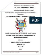 Trabajo Informe 1 SOFTWARE DE PROGRAMACION DE MICROCONTROLADORES UCSM